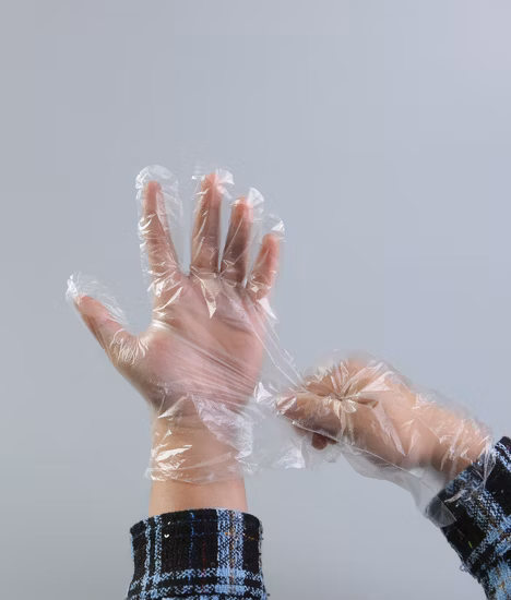 Medical Protective Disposable Waterproof Plastic PE CPE Gloves for Hand Protection