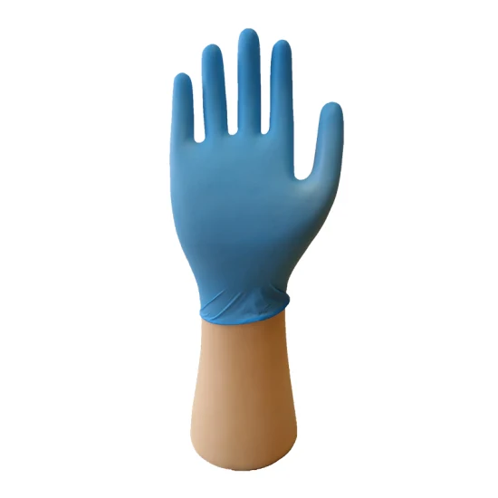 Forniture mediche, guanto da esplorazione medico monouso in nitrile blu senza polvere