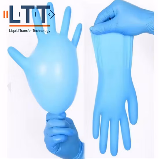 Guanto monouso blu in nitrile puro più economico, guanto da esame monouso in lattice/nitrile di alta qualità, senza polvere